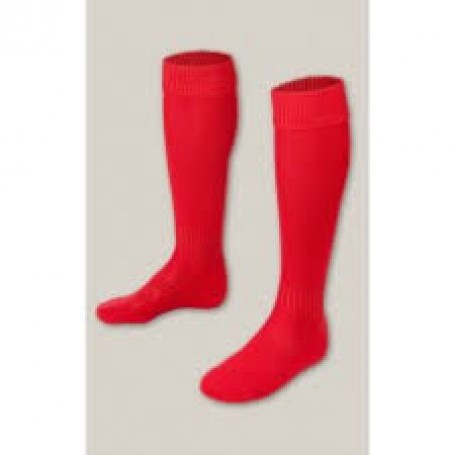 Plain Red Sports Socks (M - L)
